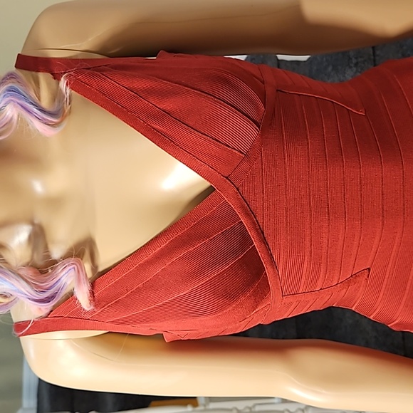 herve leger red XS dress - Picture 2 of 8